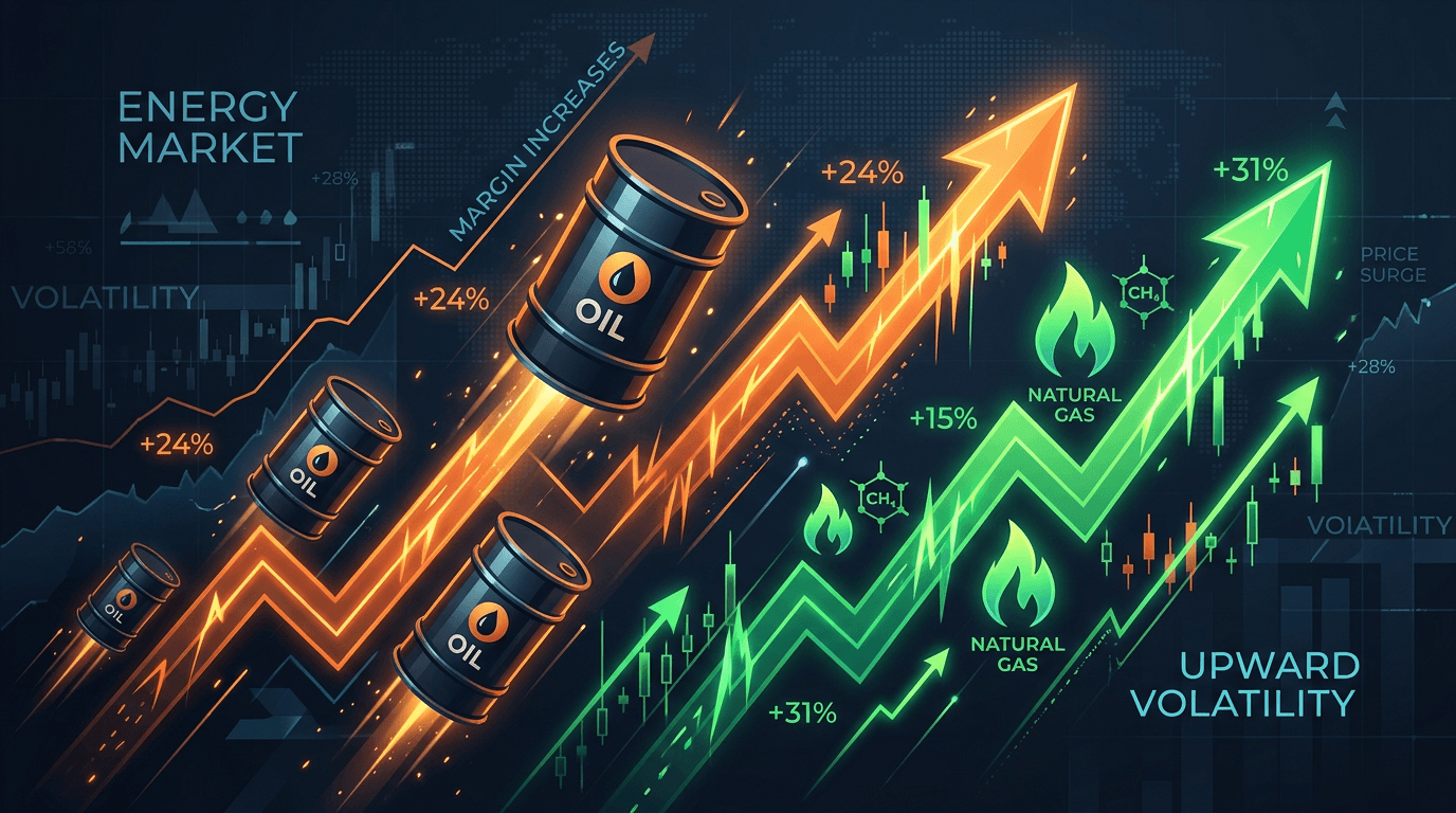 Temporary Day Trading Margins Increase on Energy Markets