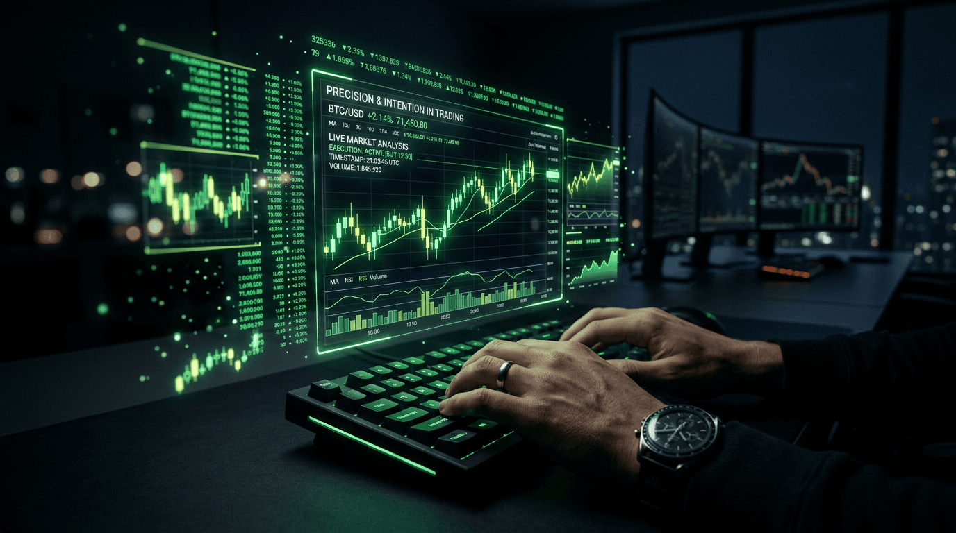 Smart analytics dashboard showing trader performance